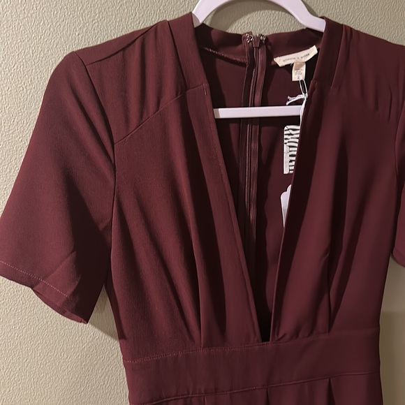 Silence and Noise - burgundy Jumpsuit size 2 - Picture 2 of 4